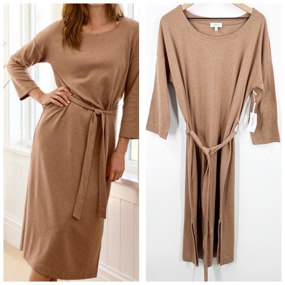 Haven Well Within Organic Cotton Interlock Lounge Dress - Picture 1 of 13